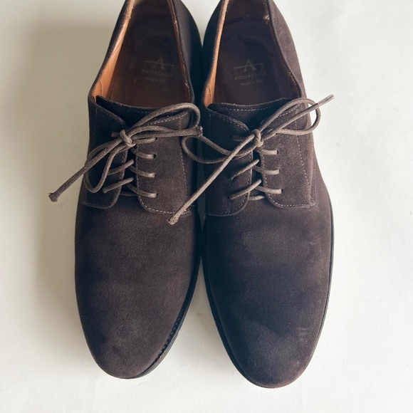 Men’s Aquatalia Dark Brown Suede Genuine Leather  Oxfords size 10 main image 10